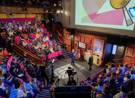 Photograph of one of the Christmas Lectures.