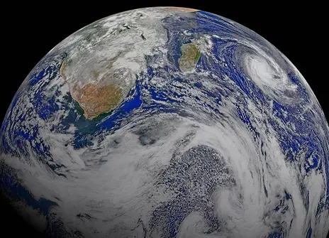 Composite image of southern Africa and the surrounding oceans