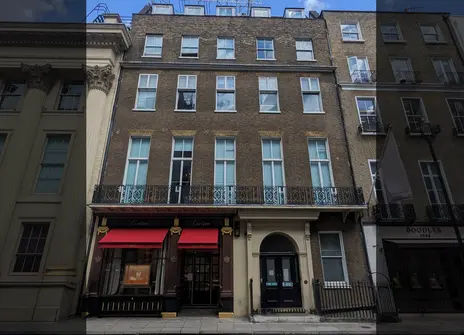 The frontage of No.20 Albermarle Street