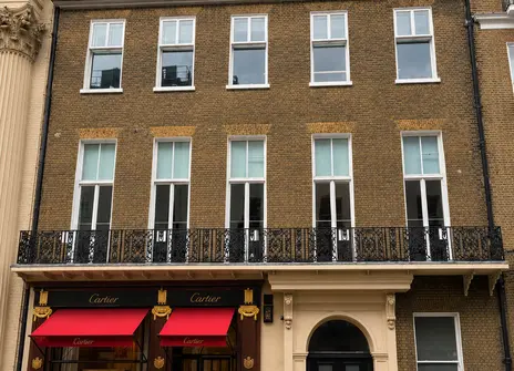 The frontage of No.20 Albermarle Street