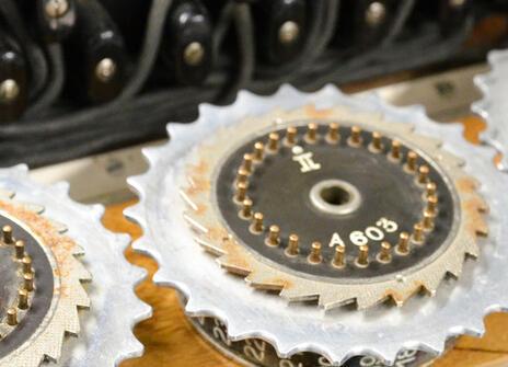 the enigma machine - a WW2 code breaking machine