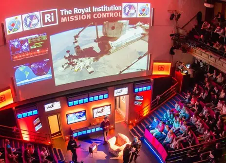 The set for the 2015 CHRISTMAS LECTURES 'How to survive in space'