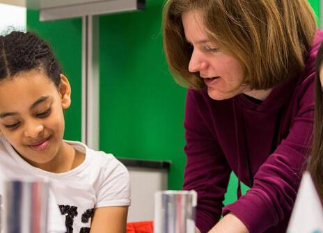 Amy helps Primary Masterclass students