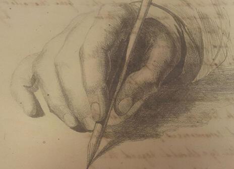 An example of some of the unique items in the archive: A pencil sketch done by John Davy while travelling in the Caribbean.