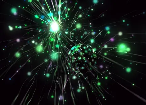 Abstract image of particles