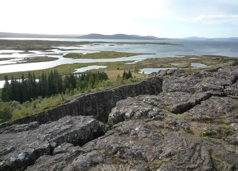 Image of Icelandic tectonic activity