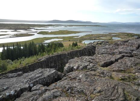 Image of Icelandic tectonic activity