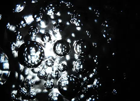 Image of spherical bubbles