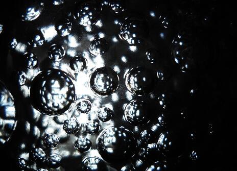 Image of spherical bubbles