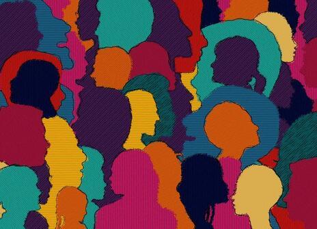 Image of colourful silhouettes