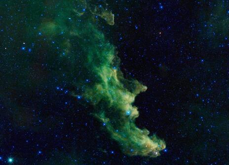 Image of stars forming in a galaxy
