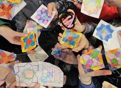 Image showing paintings from workshop