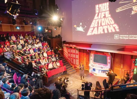2025 christmas lectures audience and stage
