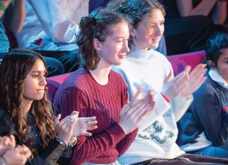 Young people in the audience of the 2025 christmas lectures