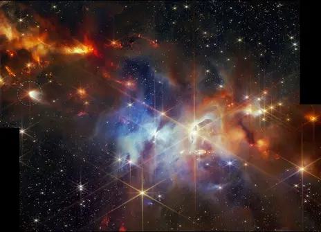 image of a protostar in the Serpens Nebula