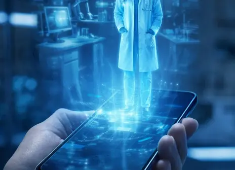Hologram doctor in a smart phone