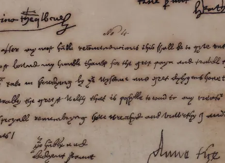 Barlow - Aragon and Boleyn signatures