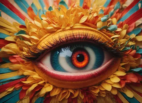 A colourful eye