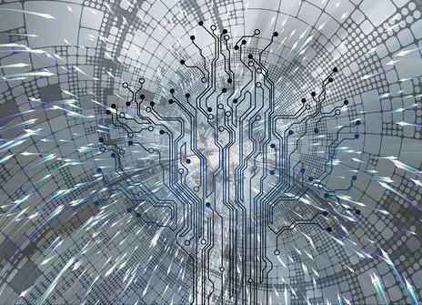Abstract image of quantum computing technology