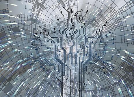 Abstract image of quantum computing technology