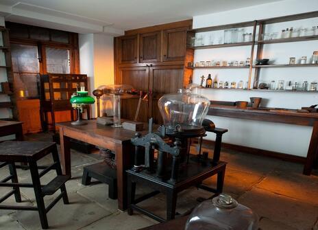 Michael Faraday's original basement laboratory in the Royal Institution