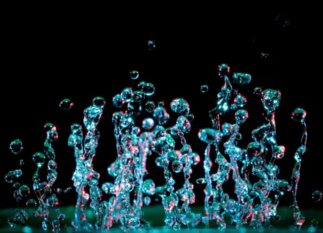 Image of abstract water droplets