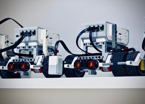 Robots lined up
