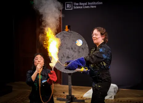 two Ri presenters are creating a mess