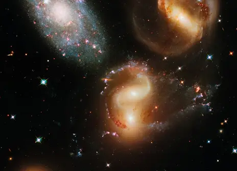 three galaxies