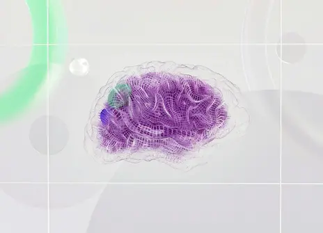 An artist’s illustration of artificial intelligence (AI). This image represents how machine learning is inspired by neuroscience and the human brain.
