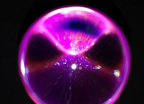 A purple crystal ball