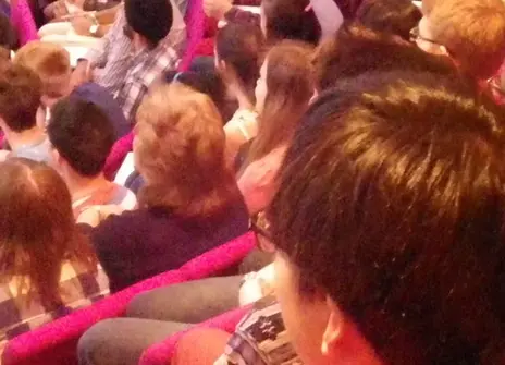 Students and teachers at an Ri Mathematics event