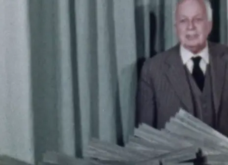 Lawrence Bragg presenting Properties of Matter.