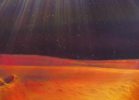 Riku Wallin won this year's image competition with this entry, 'Martian Soil'.